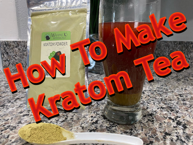 Load video: How to make kratom tea at home. Using Wahine Ki Kratom powder fresh from our organic farmers.